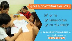 gia sư dạy tiếng anh lớp 4